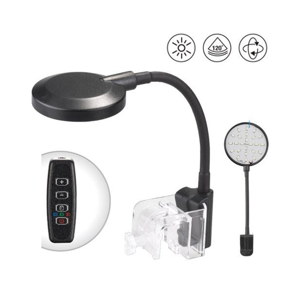 Coco 5W Nano Led Akvaryum Aydınlatma Çap Siyah 25 Mm