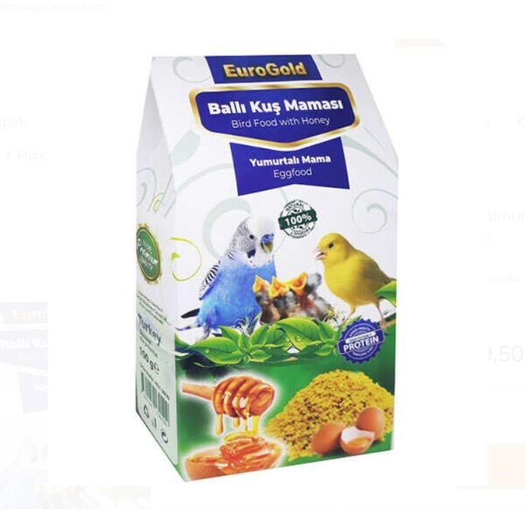 EuroGold Ballı Yumurtalı Kuş Maması 3x100 Gr