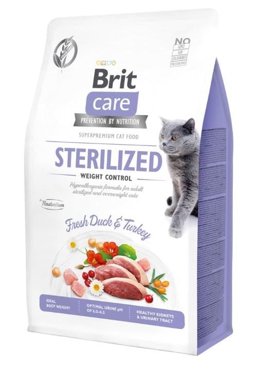Brit Care Hypo-Allergenic Ördekli Tahılsız Kısırlaştırılmış Kedi Maması 7  kg