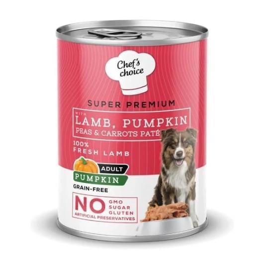Chefs Choice Lamb Pumpkin Kuzulu Balkabaklı Pate Köpek Konservesi 400gr