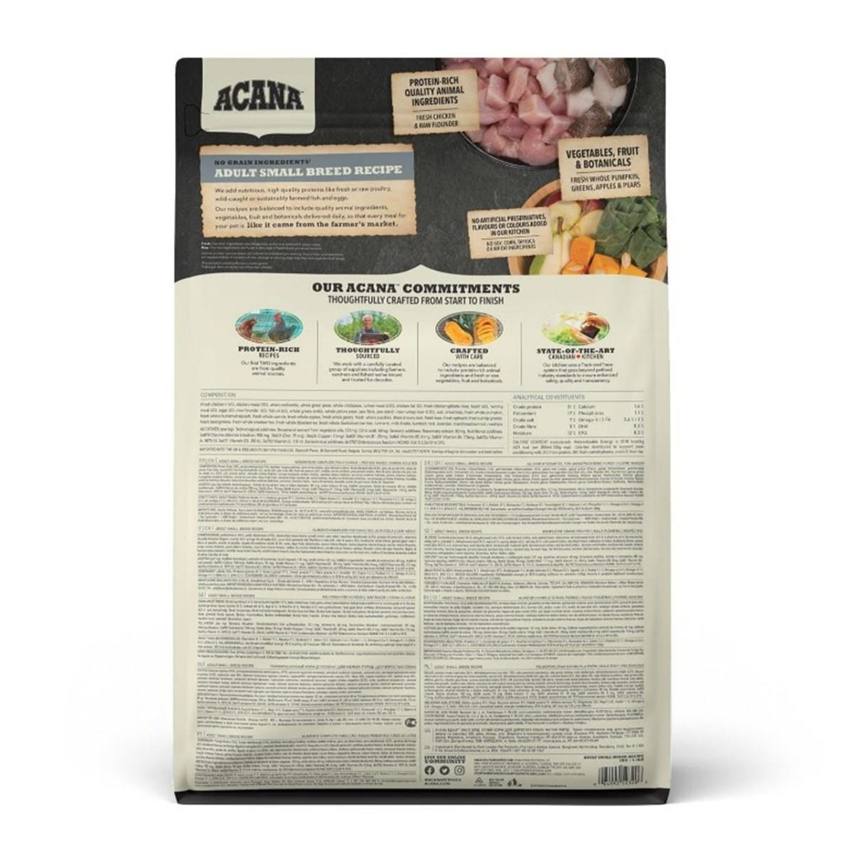Acana Heritage Adult Small Breed Köpek Maması 2 Kg