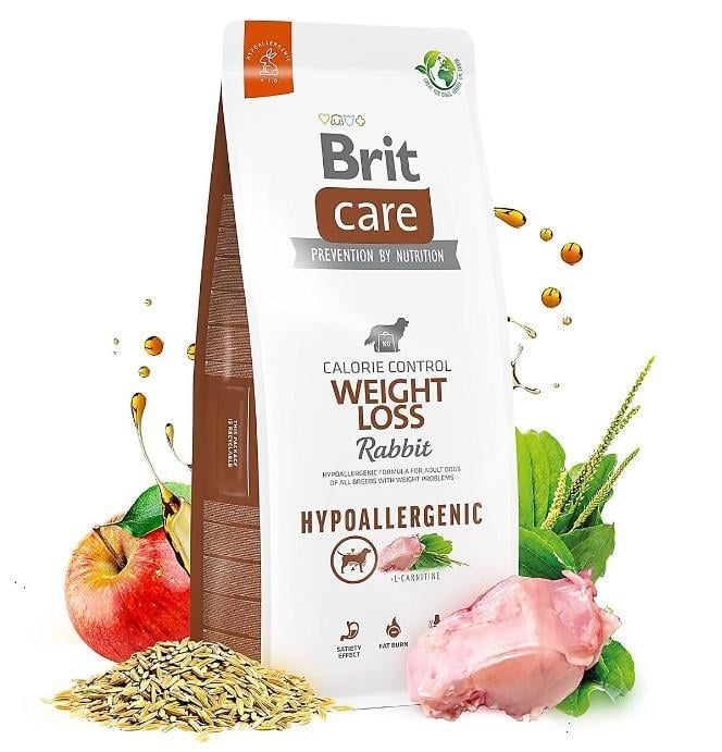 Brit Care Hypoallergenic Weight Loss Tavşan Etli Yetişkin Köpek Maması 12 Kg
