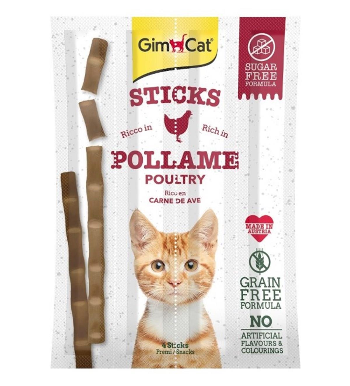 Gimcat Stick Kümes Hayvanlı Kedi Ödül Çubukları 4 lü 20 Gr
