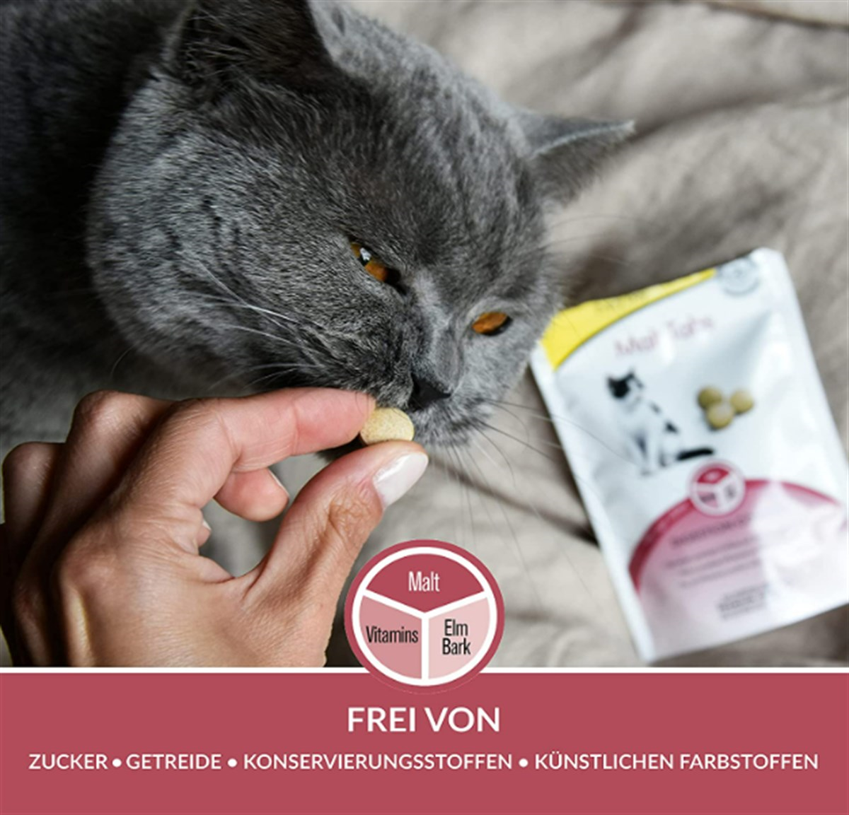 Gimcat Malt Tabs Kedi Ödül Tableti 40Gr