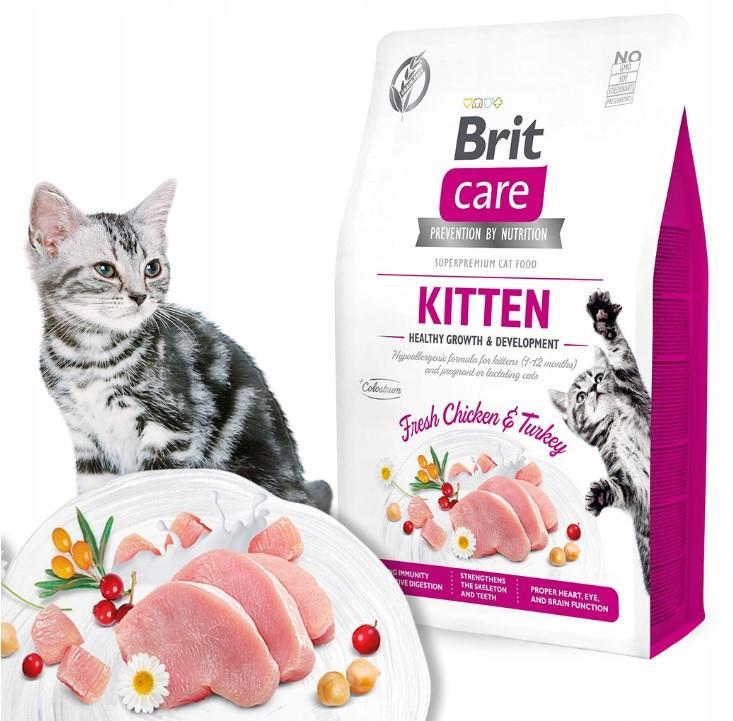 Brit Care Tahılsız Tavuklu ve Hindili Yavru Kedi Maması 2 Kg