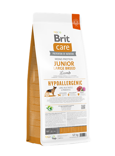 Brit Care Büyük Irk Genç Köpekler İçin, Tek Proteinli, Hipoalerjenik, Kuzu Etli Kuru Mama 12 kg