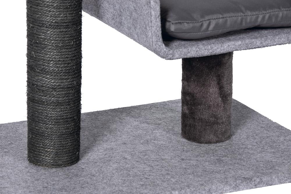 Karlıe Kedi Tırmalama+ev Tınka Gri 60x40x82cm