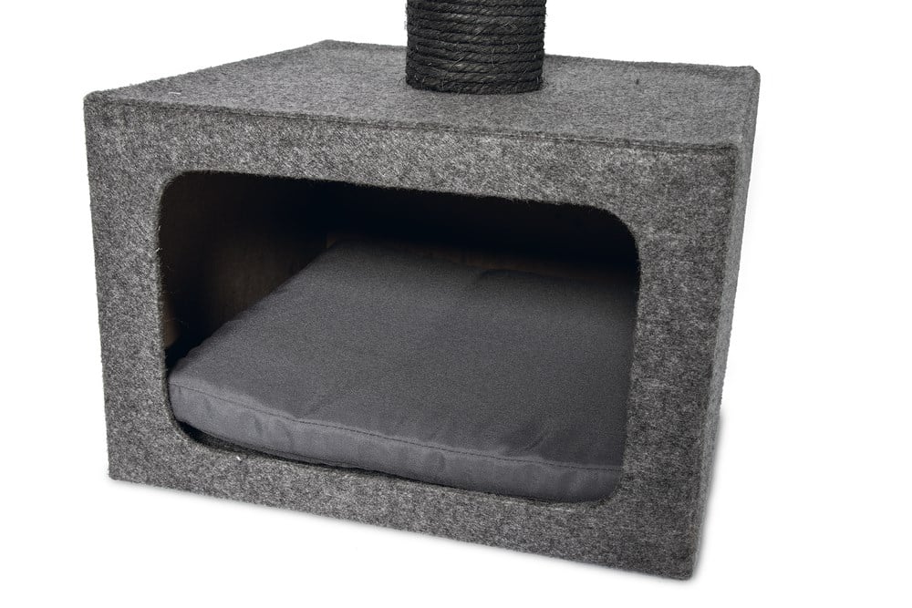 Karlıe Kedi Tırmalama+ev Dora Gri 38x38x91cm