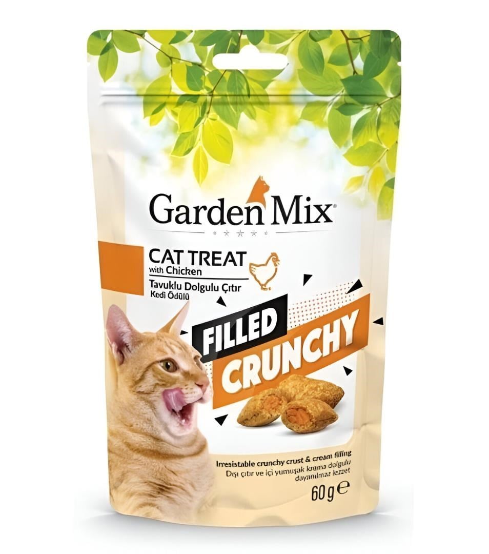 Gardenmix Tavuklu İçi Dolgulu Kedi Ödülü 3x60gr