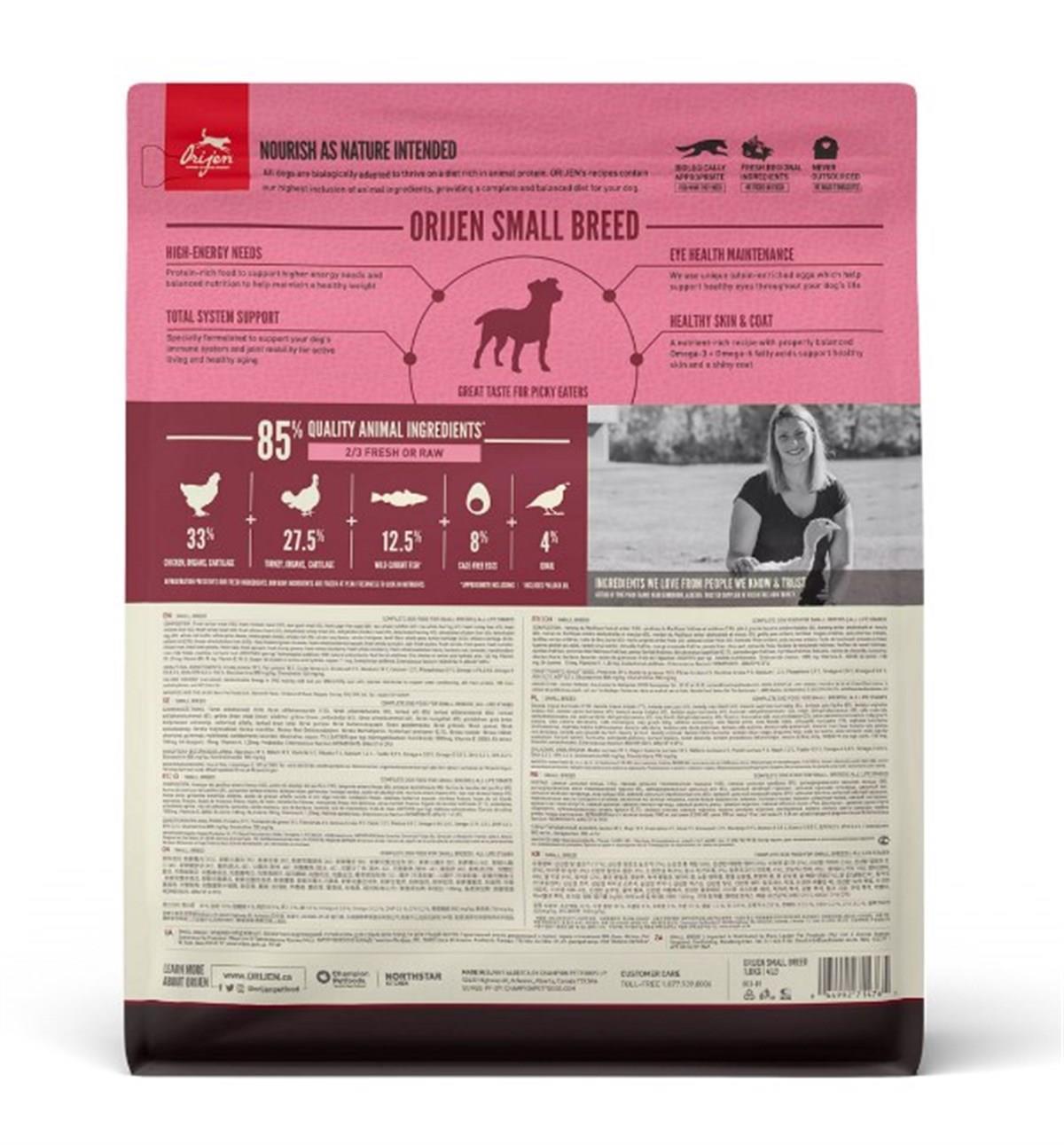 Orijen Köpek Small Breed 1,8 Kg