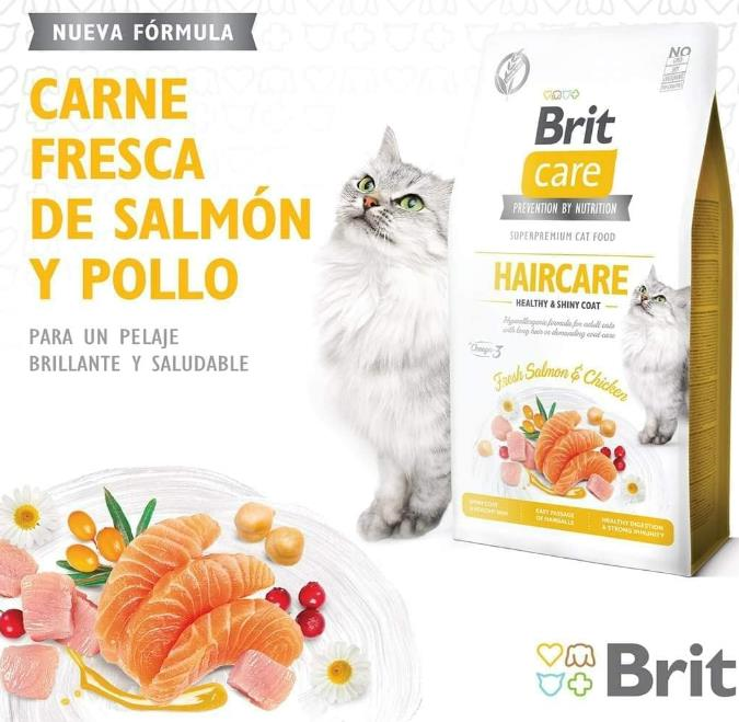 Brit Care Haircare Hypo-Allergenic Deri ve Tüy Sağlığı için Tahılsız Yetişkin Kedi Maması 7kg