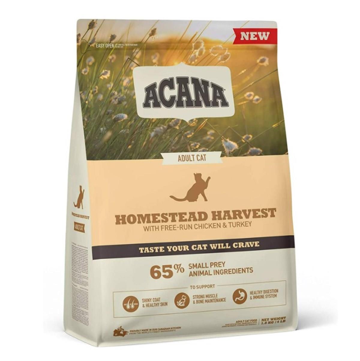 Acana Homestead Harvest Yetişkin Kedi Maması 1,8 Kg