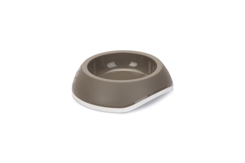 Beeztees Kedi Mama Su Kabı, Premium, Plastik, Bej/Gri, 15cm