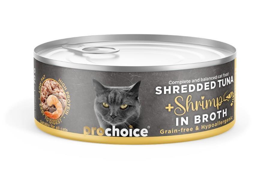 ProChoice Deluxe Shredded Ton Balıklı Kardesli Kedi Konservesi 12x70 gr