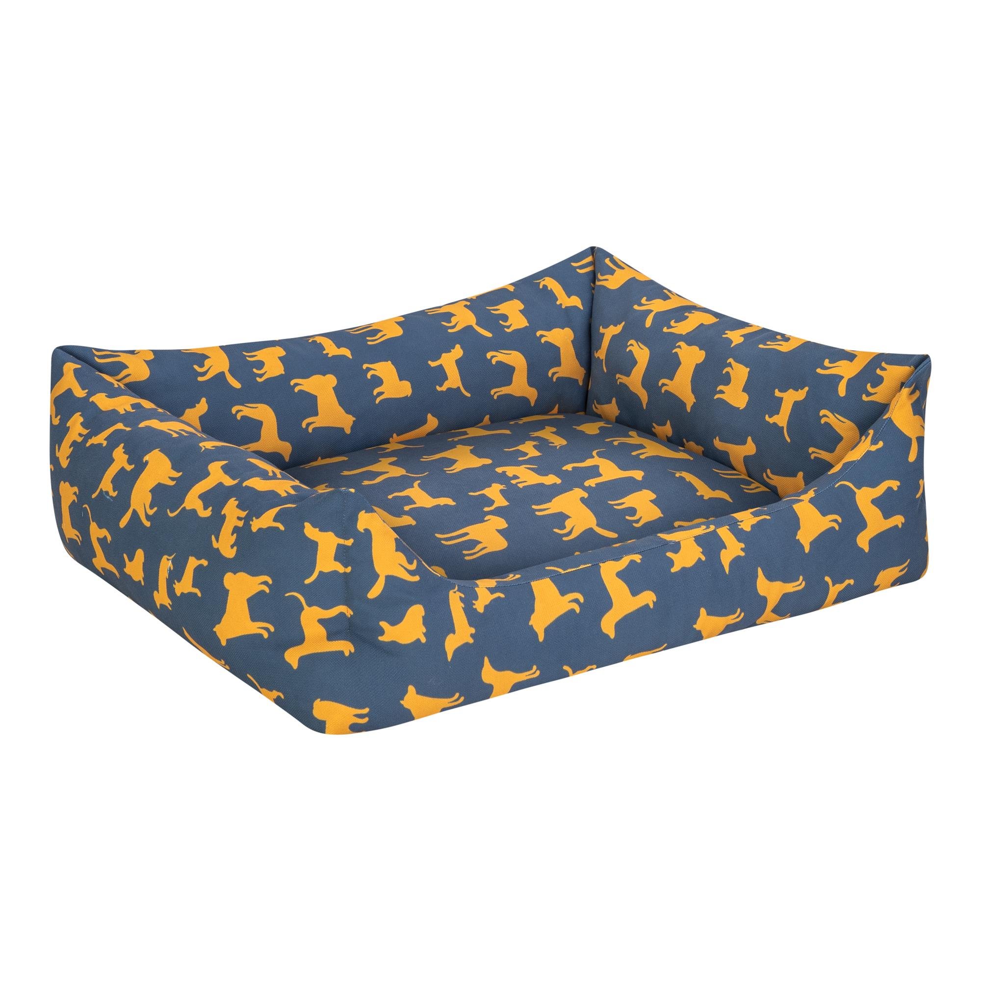 Pet Comfort Uniform Lacivert-Sarı Köpek Yatağı L 70x60cm