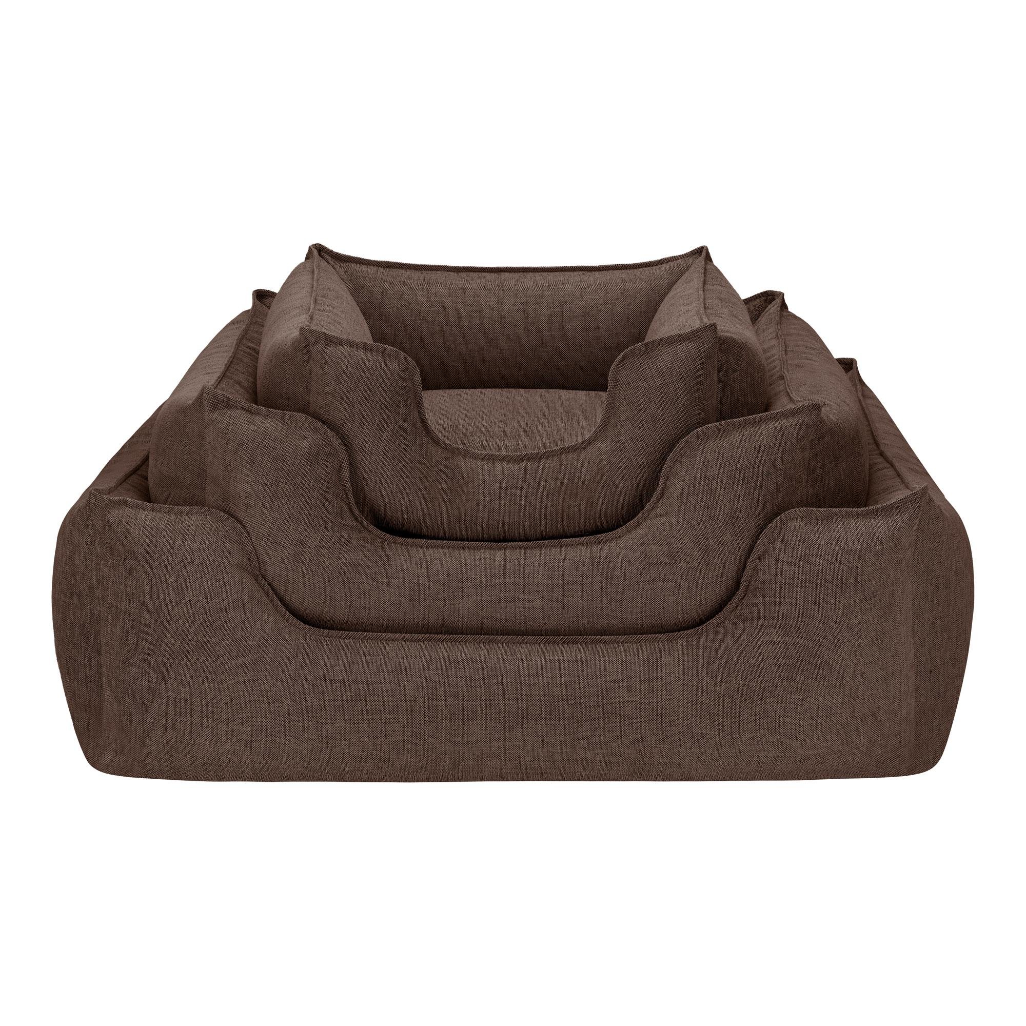 Pet Comfort Alpha  Kahverengi Köpek Yatağı M 80x65cm