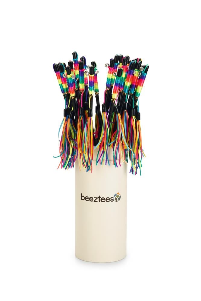 Beeztees Kedi Oltası, Zilli, Kurdelalar Uc, Uzun Dayanıklı ip-110cm, Çeşitli Renklerde, 50cm