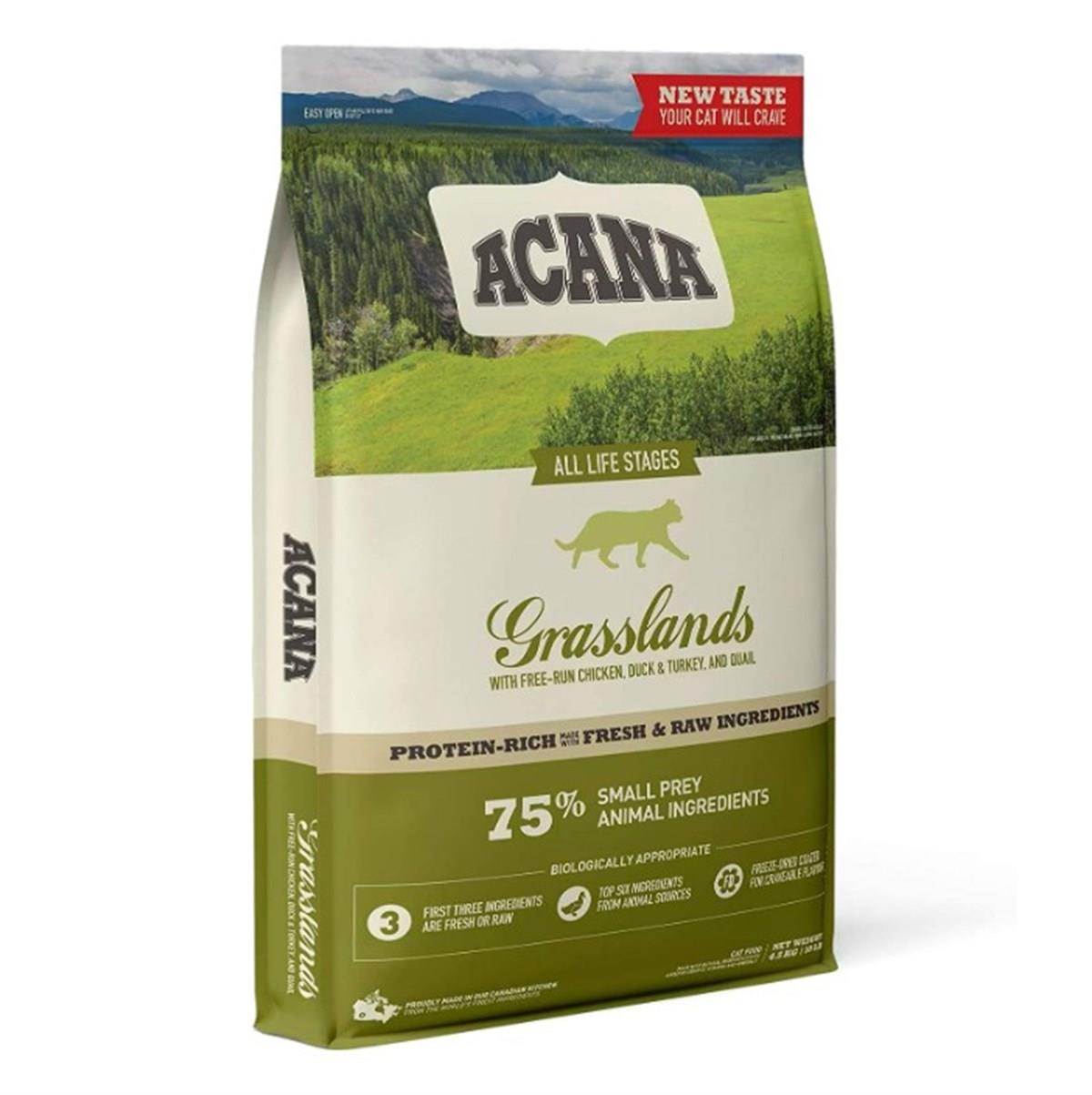 Acana Grasslands Ördekli Ve Tavuklu Tahılsız Kedi Maması 4,5  Kg
