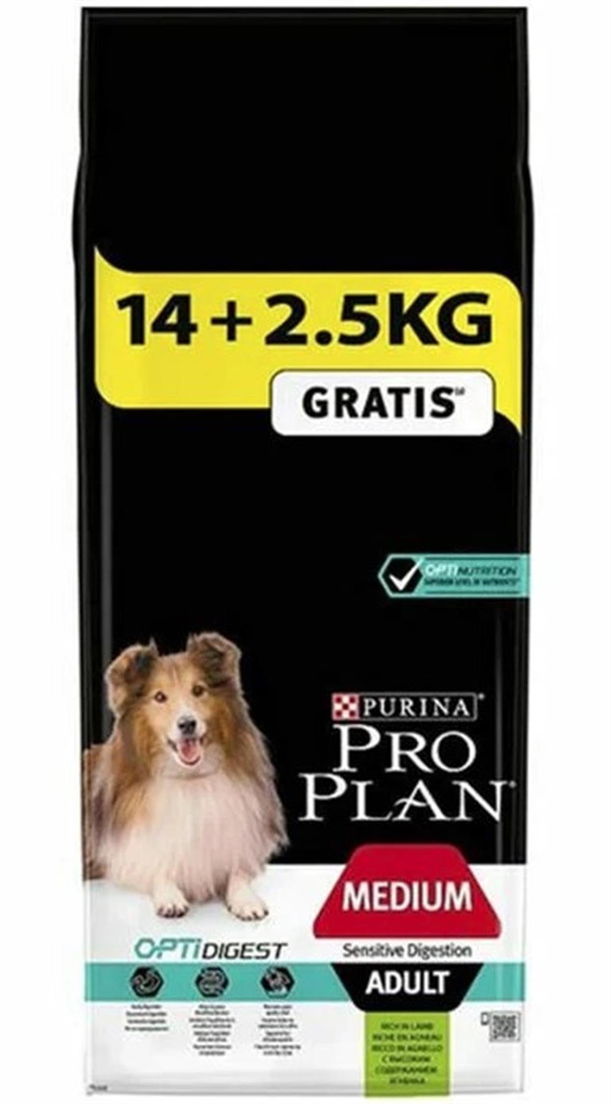 Pro Plan Adult Medium Sensitive Kuzulu Kuru Köpek Maması 16,5 Kg