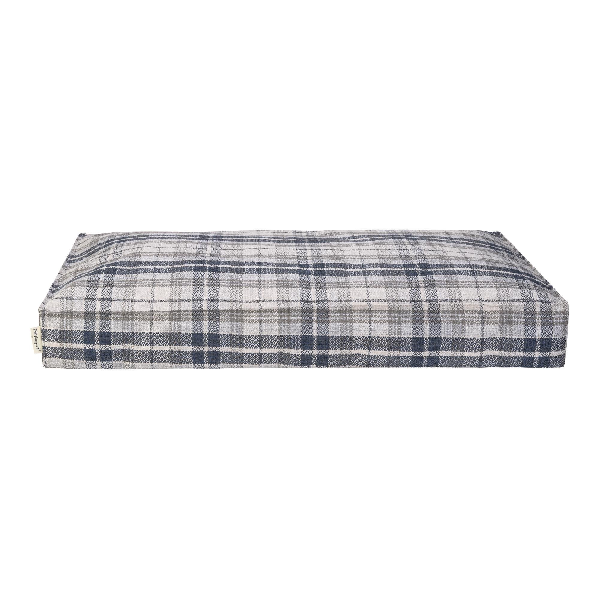 Pet Comfort Lima  Mavi Kareli Köpek Yatağı M 90x60cm