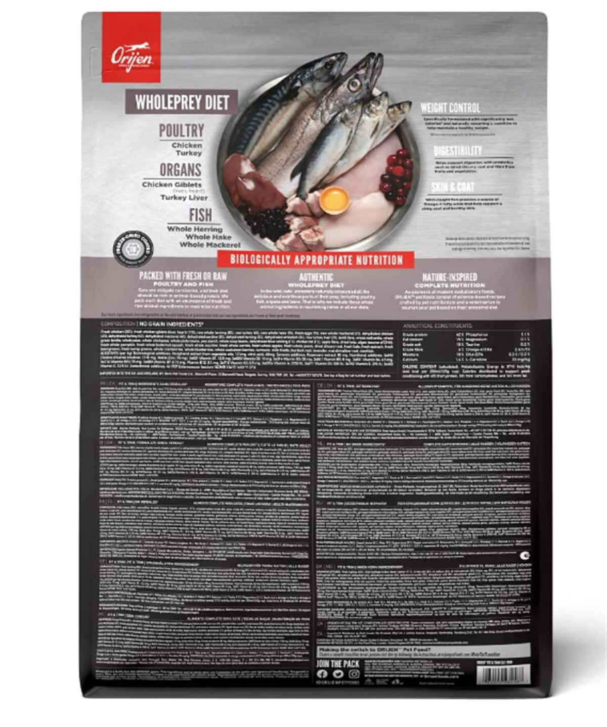 Orijen Fit & Trim Kilolu Kediler İçin Tahılsız Mama 1,8 Kg