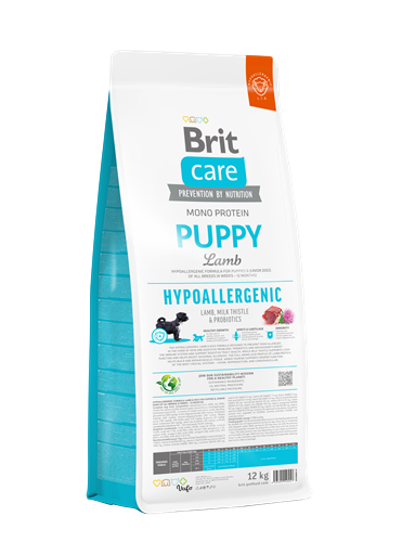 Brit Care Yavru Köpekler İçin Tek Proteinli, Hipoalerjenik, Kuzu Etli Kuru Mama 12 kg