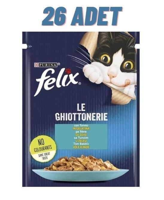 Felix Ton Balıklı Yetişkin Kedi Konservesi Pouch 26x85 Gr