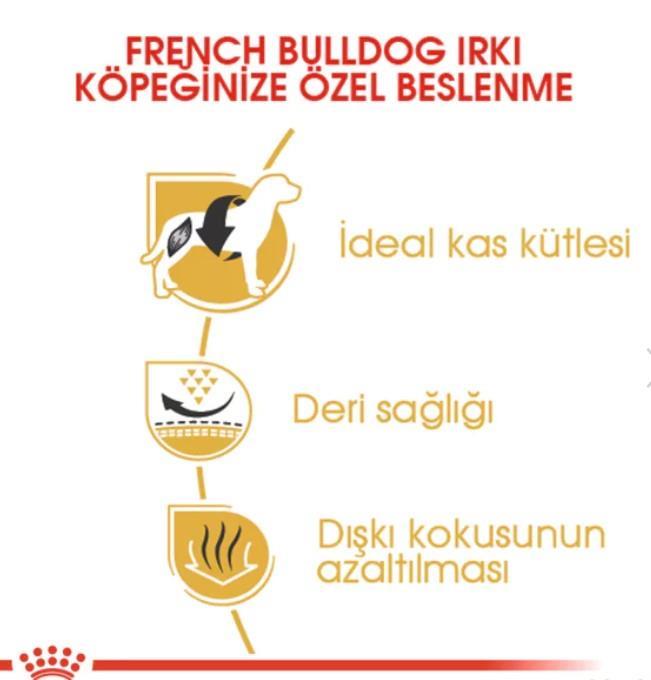 Royal Canin French Bulldog Yetişkin Kuru Köpek Maması 3 Kg