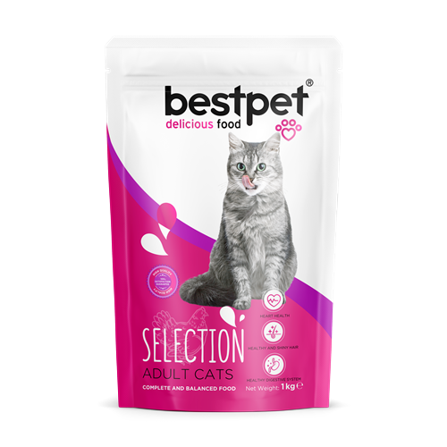 Bestpet Yetişkin Seçici Kediler İçin Tavuk Etli Kuru Mama 1 kg