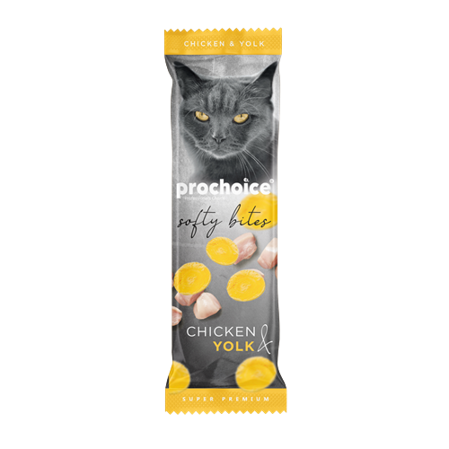Prochoice Softy Bites Chicken & Yolk Kediler için Yumuşak Atıştırmalık 10 gr x 24 adet