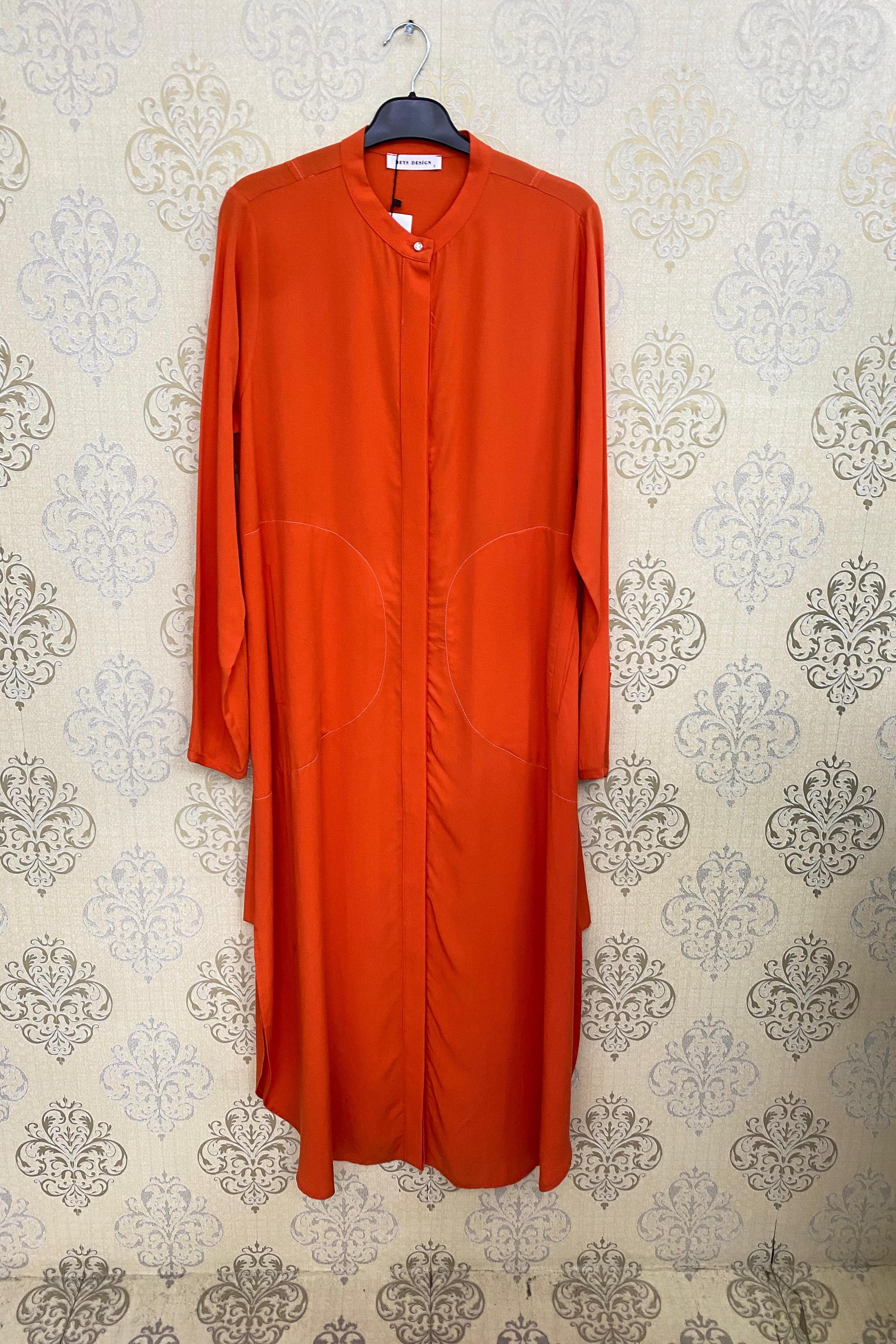 24SS74070 BEYS DESIGN KETEN UZUN GÖMLEK
