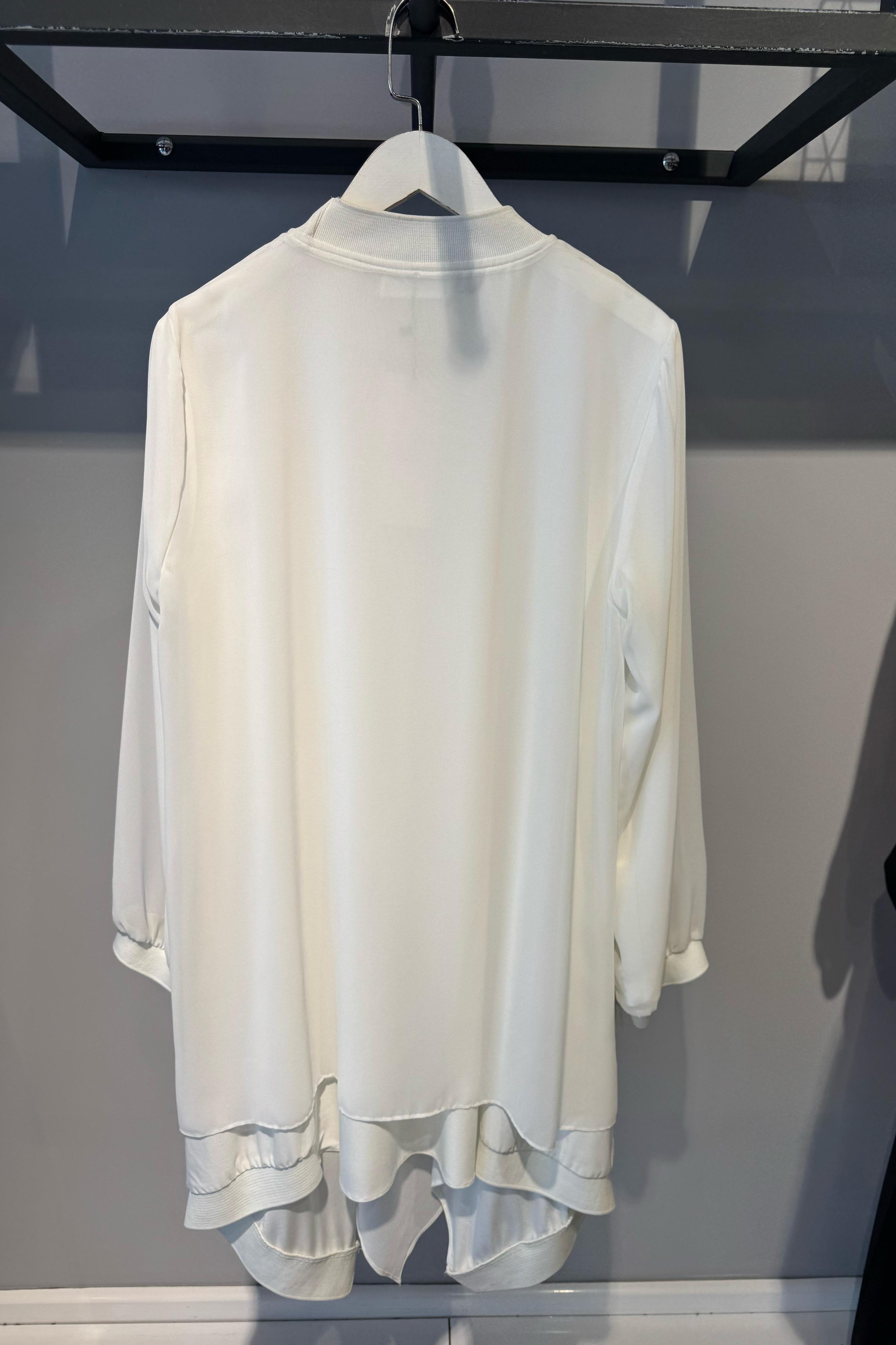 24SS74232 BEYS DESIGN ŞİFON DETAY CENDY TUNİK