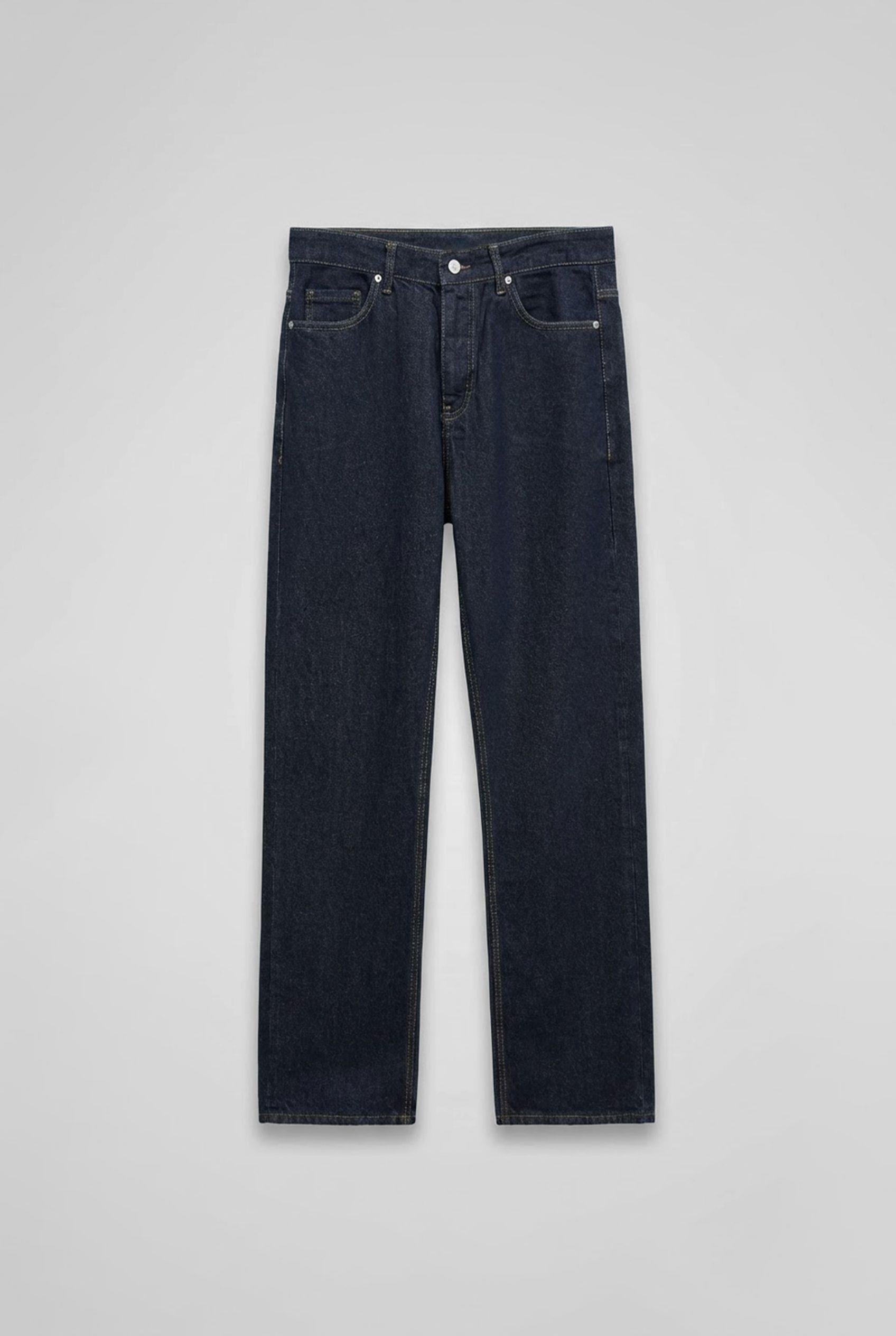 Erkek Baggy Fit Basic Jean Lacivert