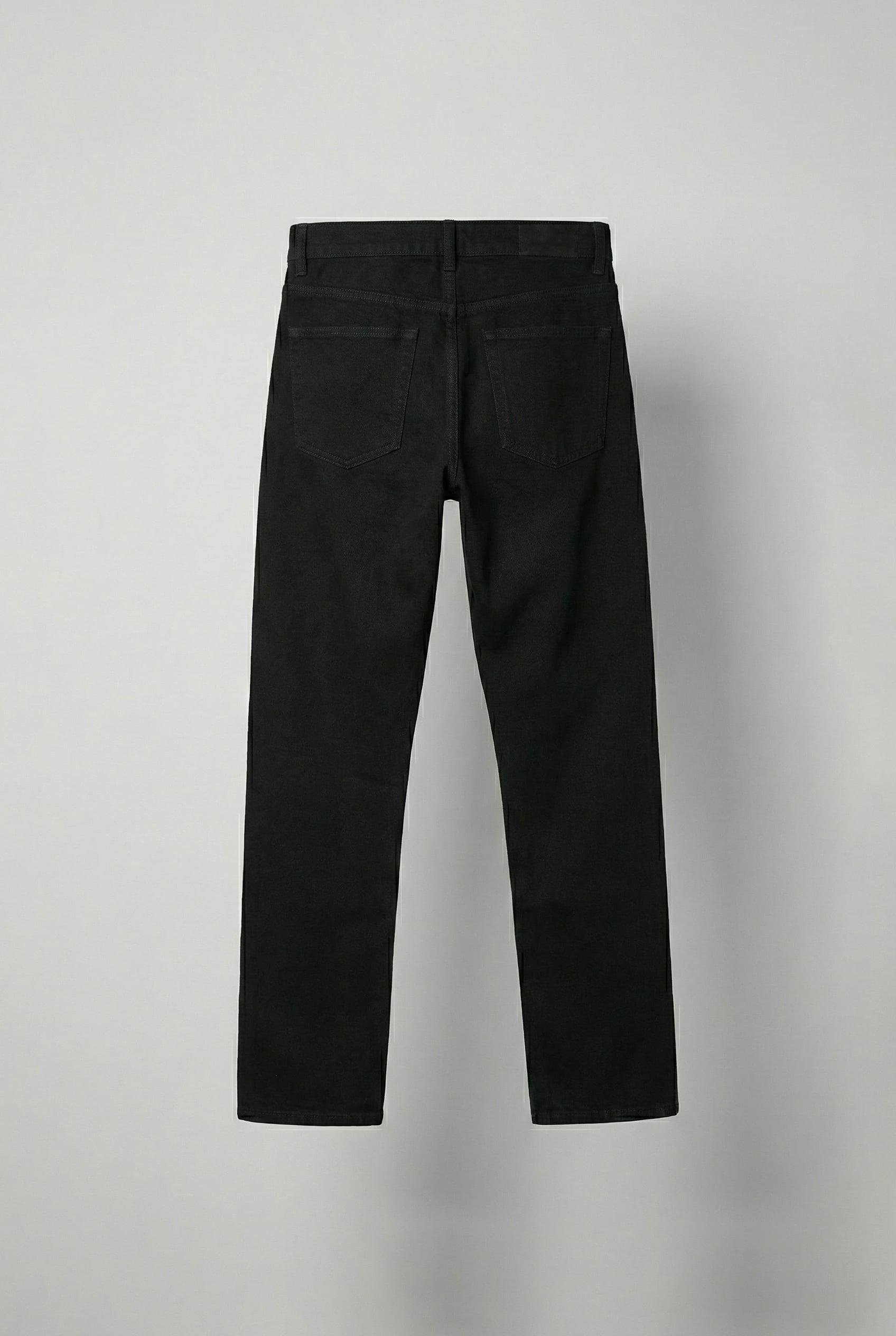 Erkek Baggy Fit Basic Jean Pantolon Siyah