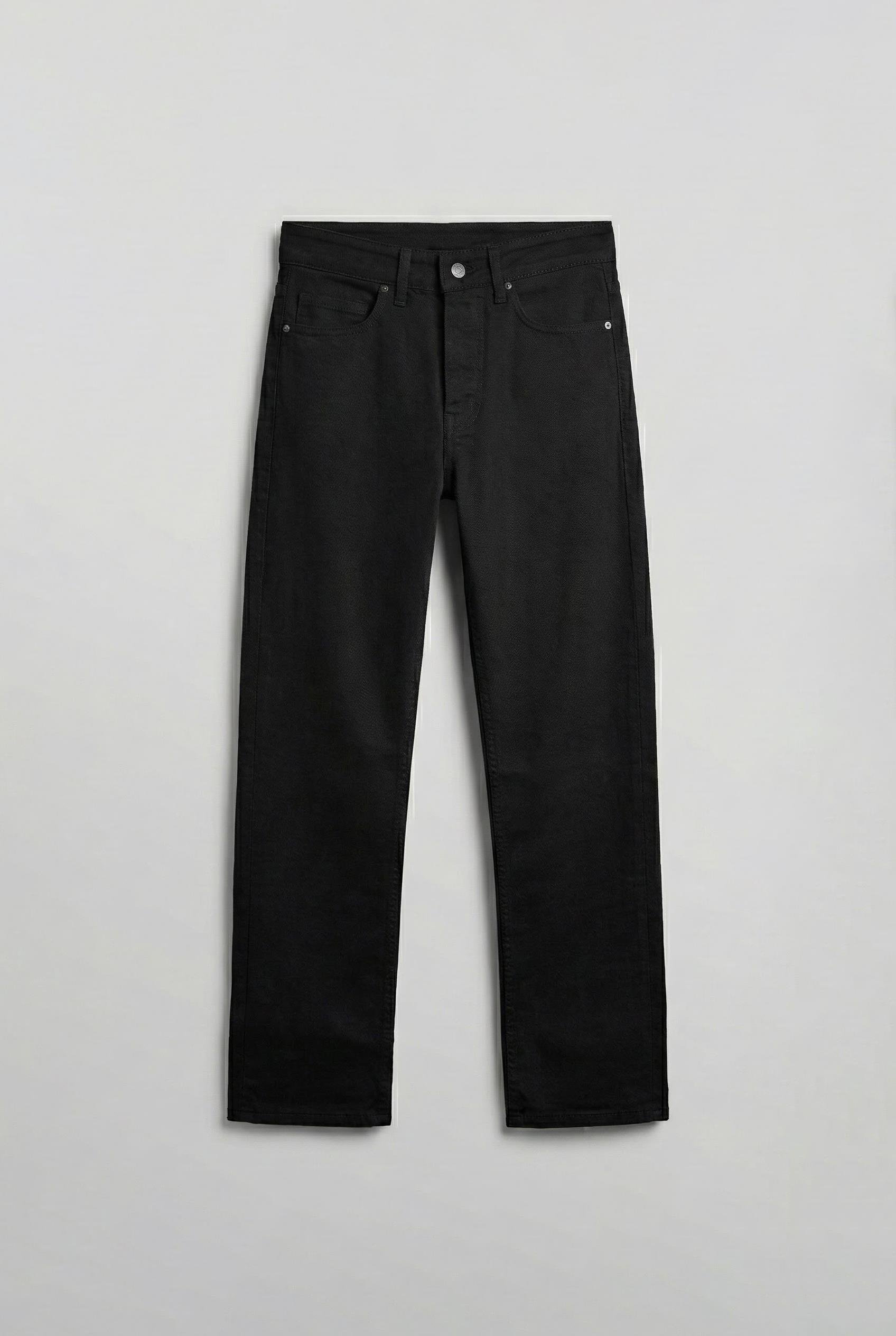 Erkek Baggy Fit Basic Jean Siyah