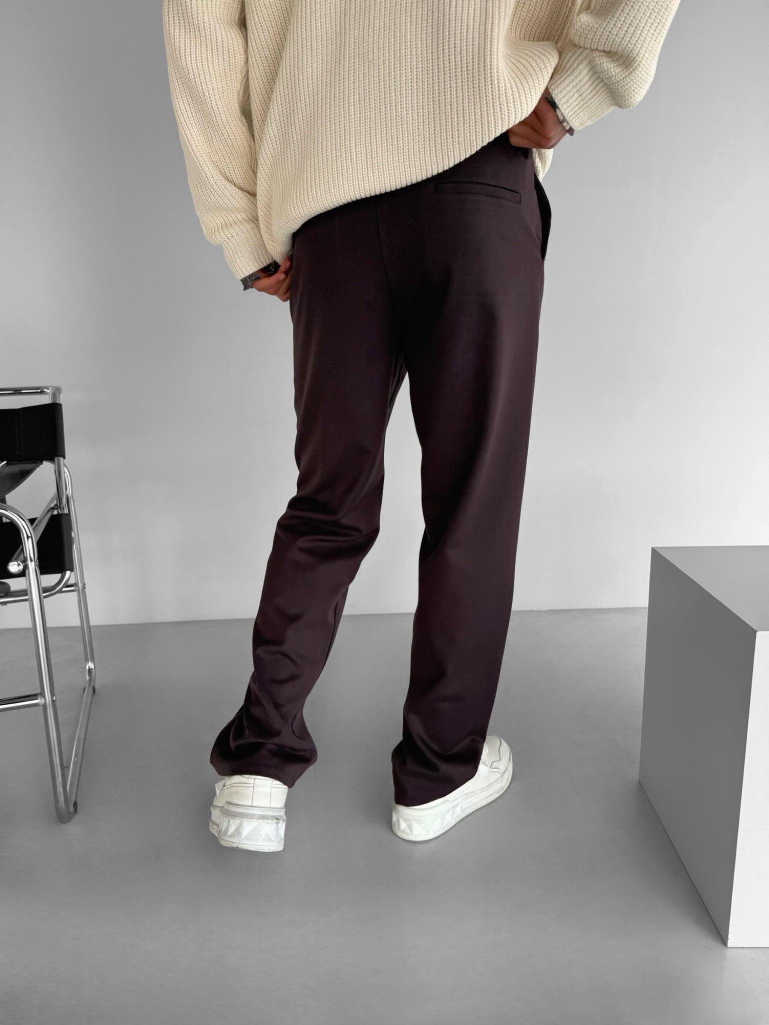 Erkek Baggy Fit Beli Lastikli Rahat Pantolon Mürdüm