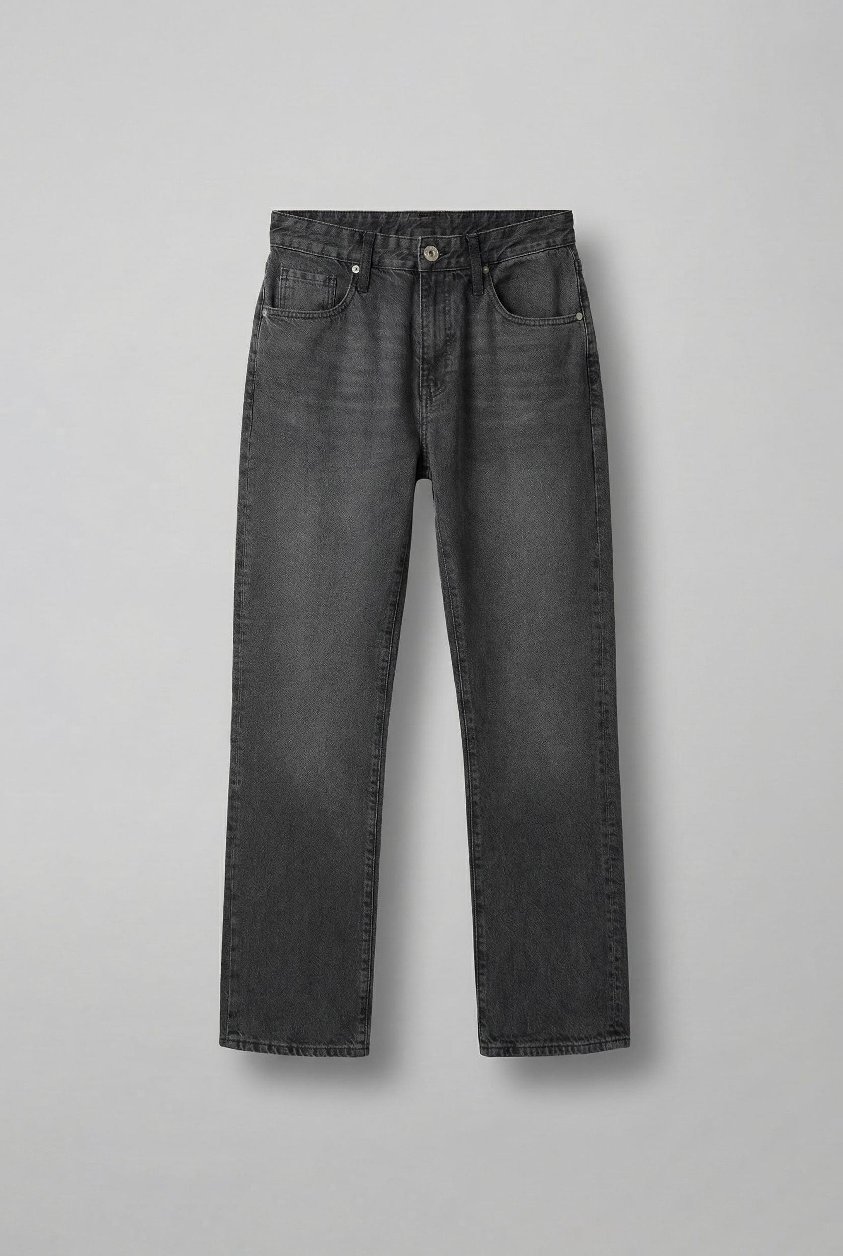 Erkek Baggy Fit Jean Pantolon Siyah