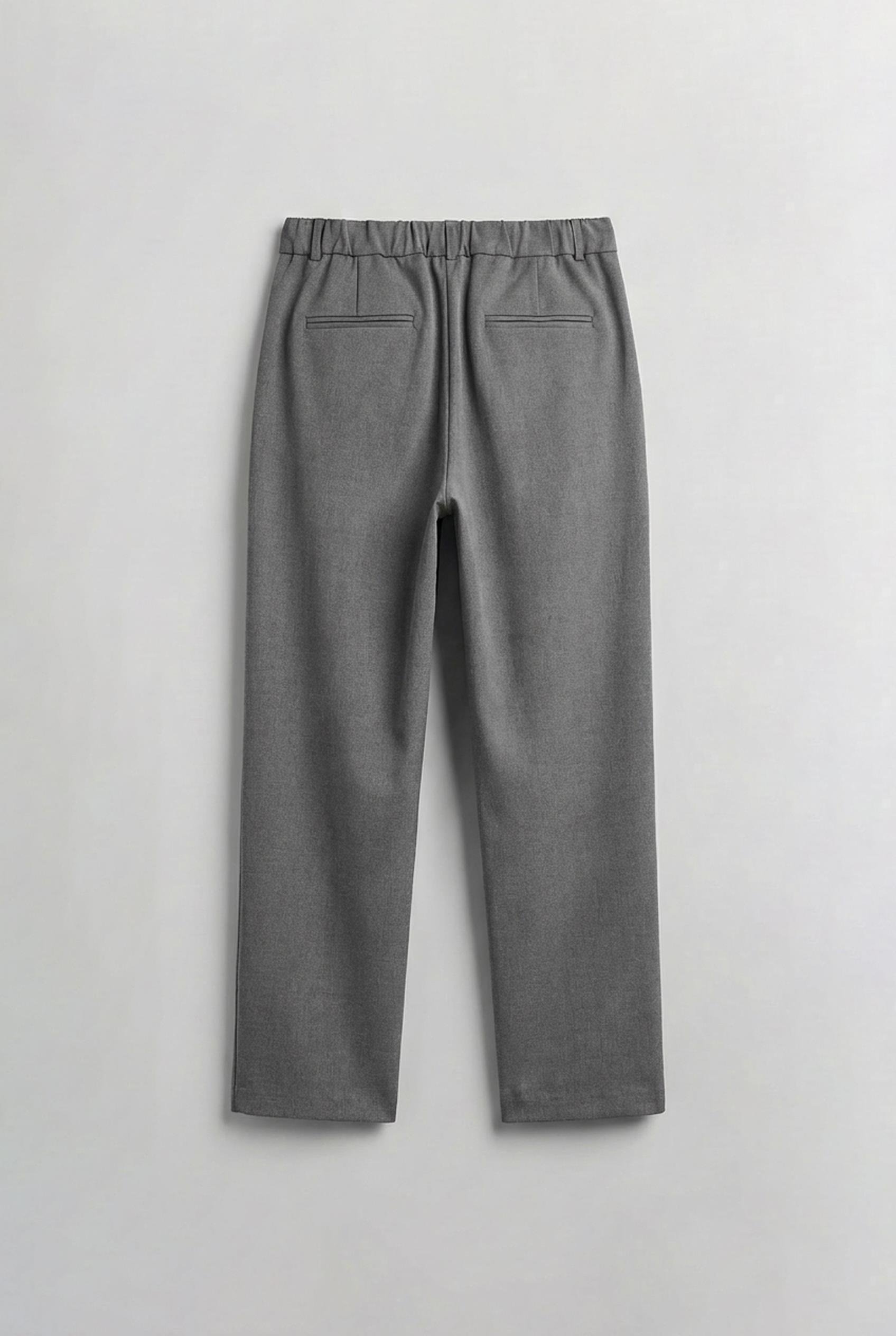 Erkek Baggy Fit Kumaş Pantolon Antrasit