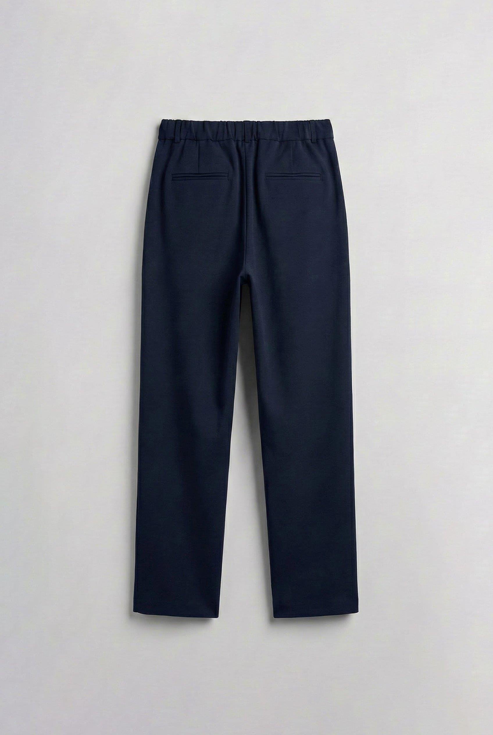 Erkek Baggy Fit Kumaş Pantolon Lacivert