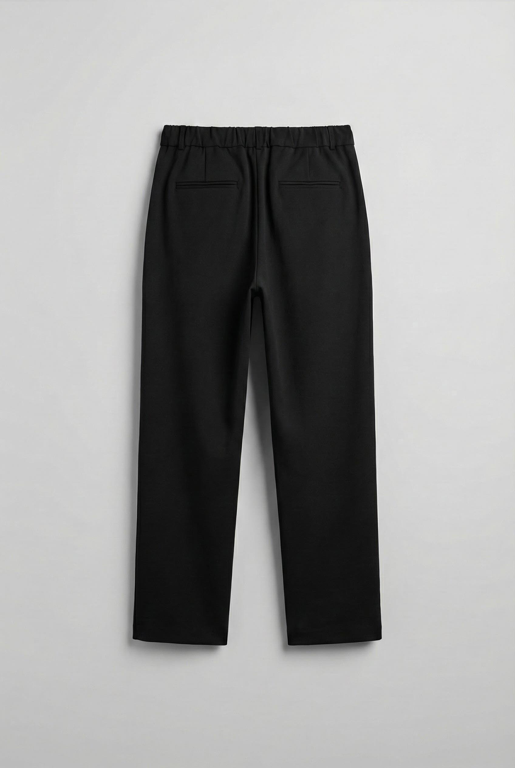 Erkek Baggy Fit Kumaş Pantolon Siyah