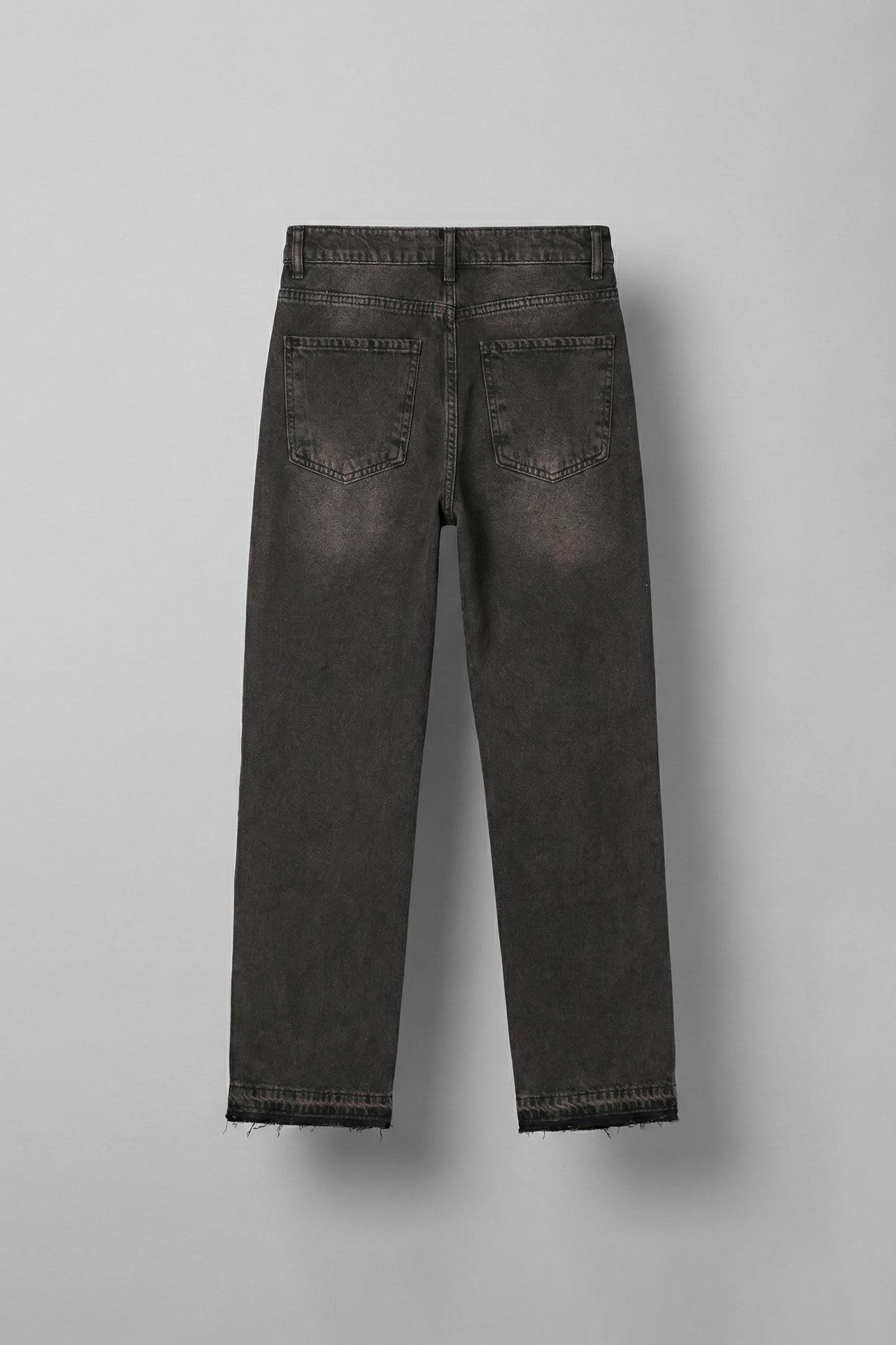 Erkek Baggy Fit Yıkamalı Jean Pantolon Kahverengi