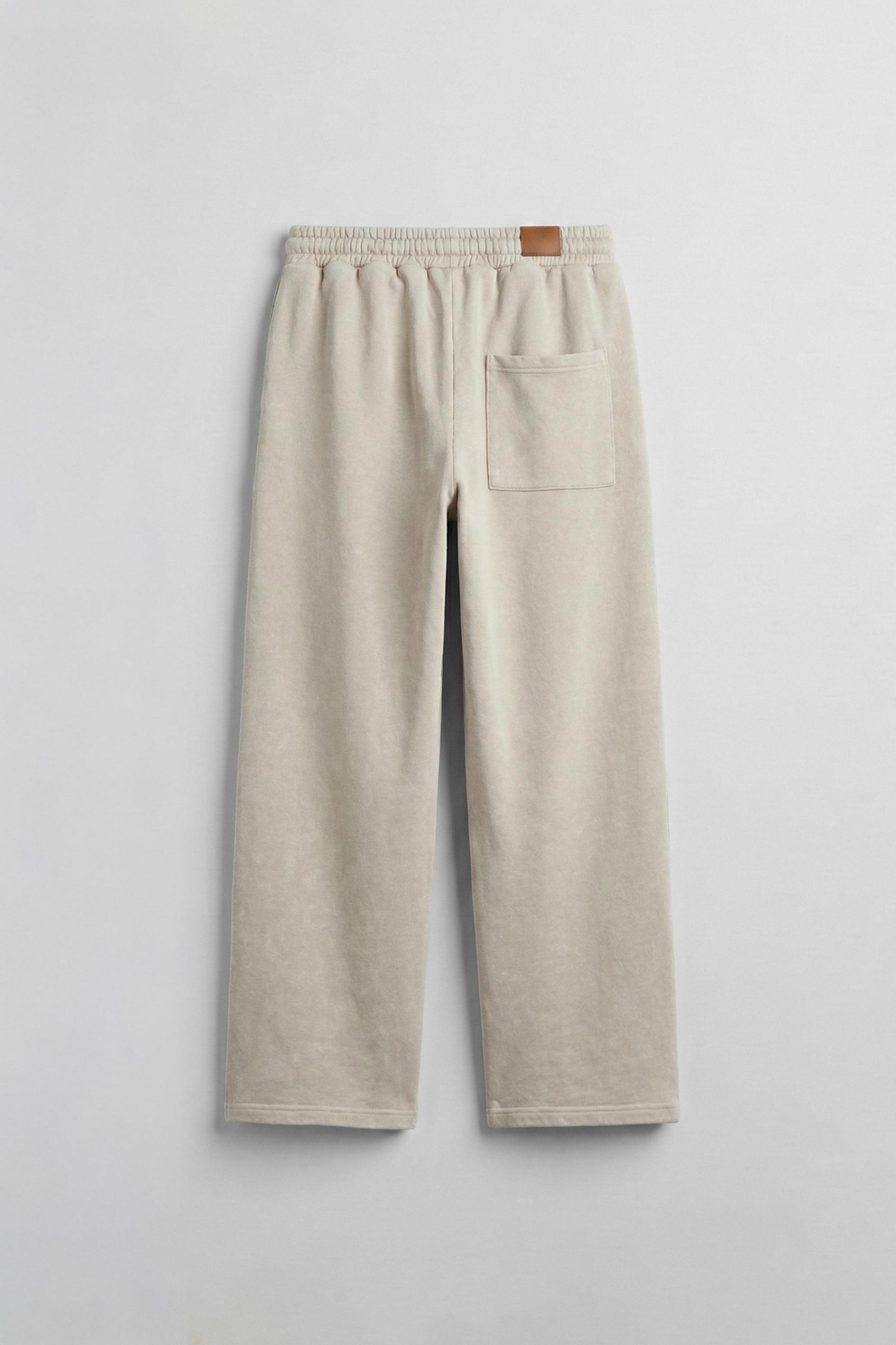 Erkek Baggy Fit Yıkamalı Jogger Pantolon Taş