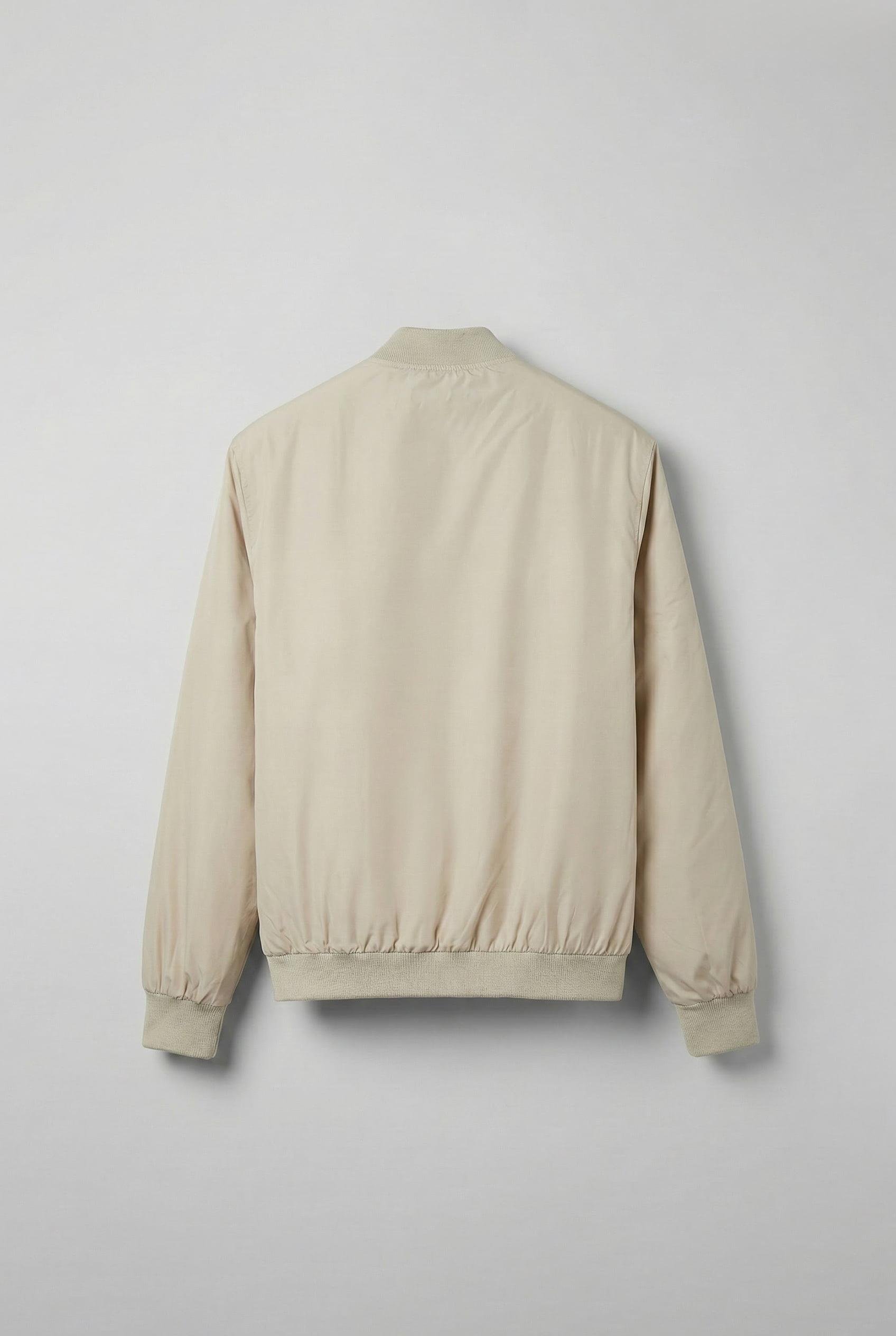 Erkek Basic Bomber Ceket Bej