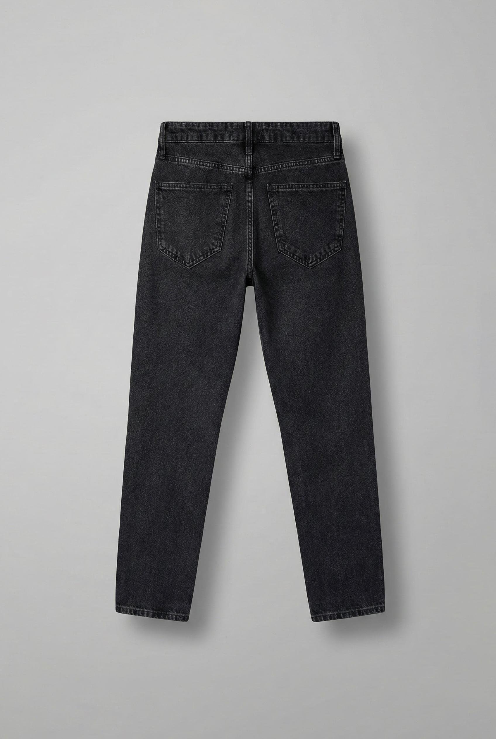 Erkek Basic Boyfriend Jean Siyah