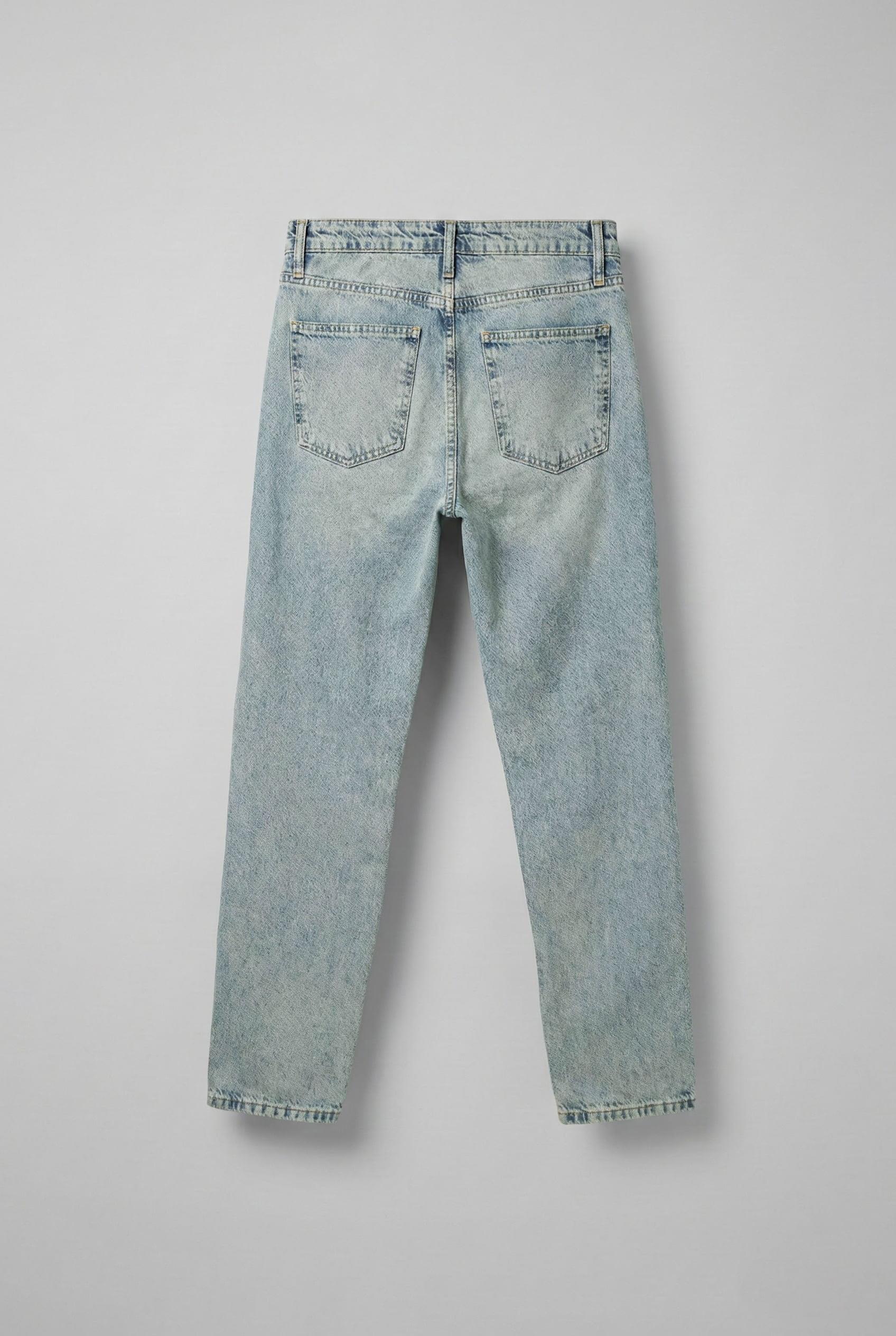 Erkek Basic Boyfriend Jean Soluk Mavi