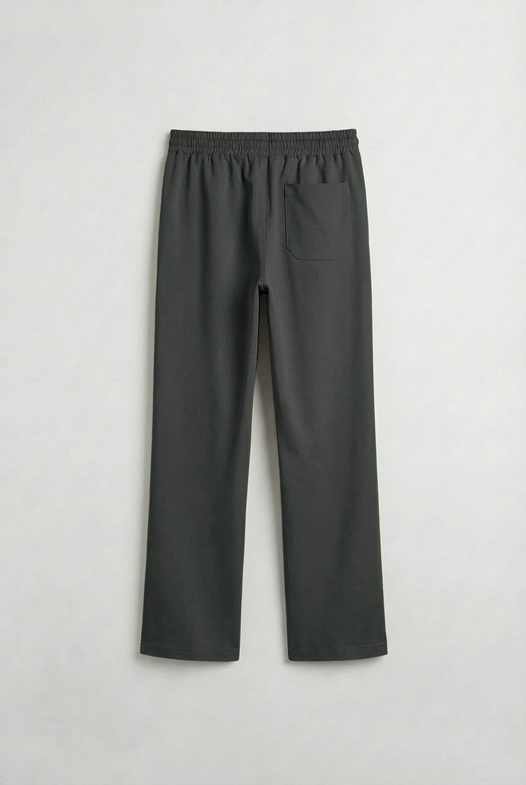 Erkek Beli Lastikli Baggy Pantolon Füme