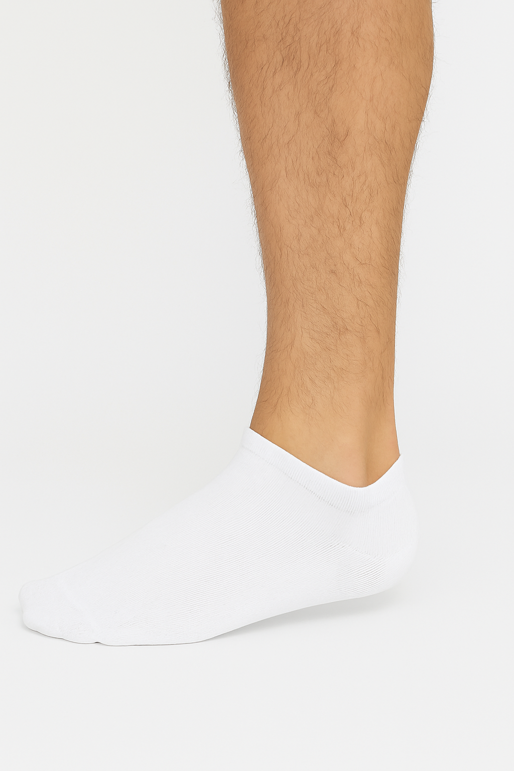 Erkek Bilek Boy 3'lü Pamuklu Patik Çorap Siyah Gri Beyaz