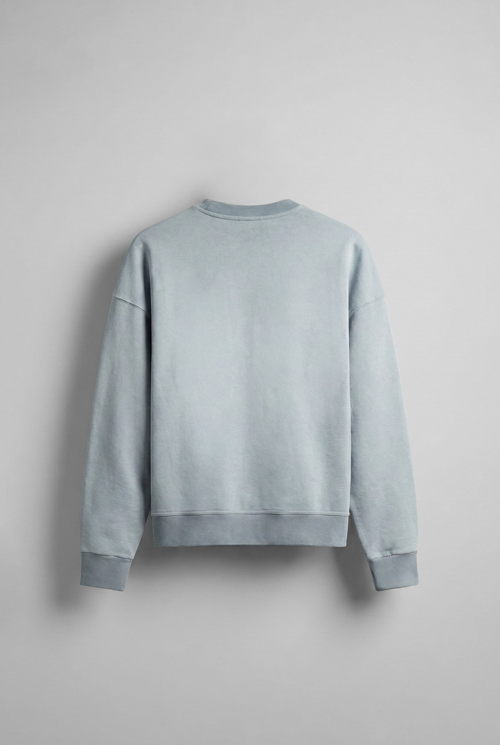 Erkek Bisiklet Yaka Cep Detaylı Sweatshirt Gri