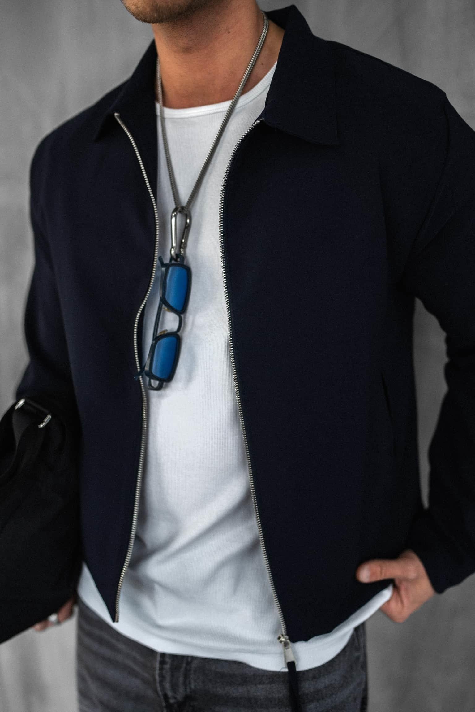 Erkek Boxy Fit Rahat Ceket Lacivert