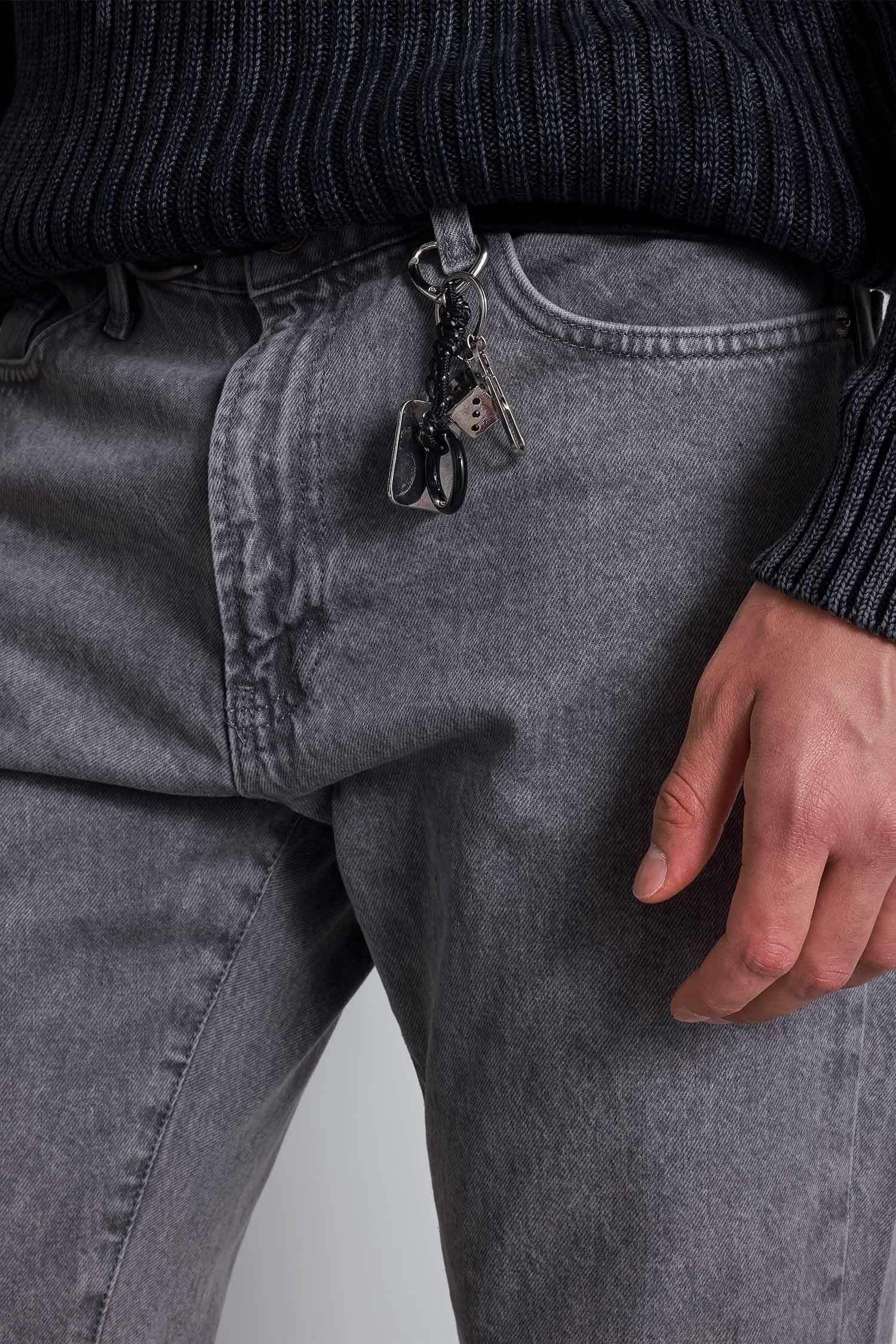 Erkek Boyfriend Fit Jean Pantolon Açık Gri